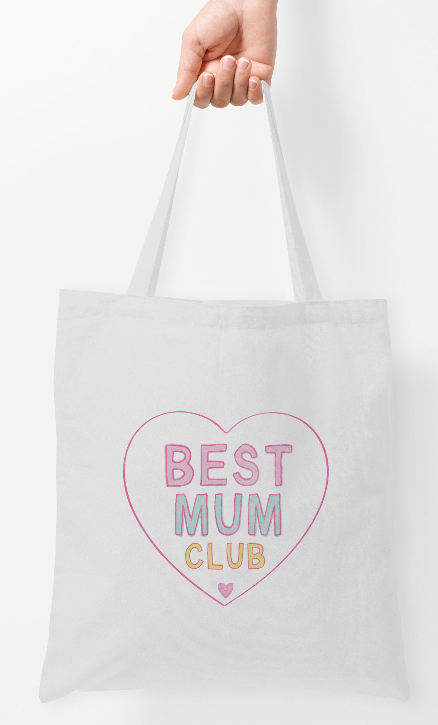 Best Mum Club White Tote Bag