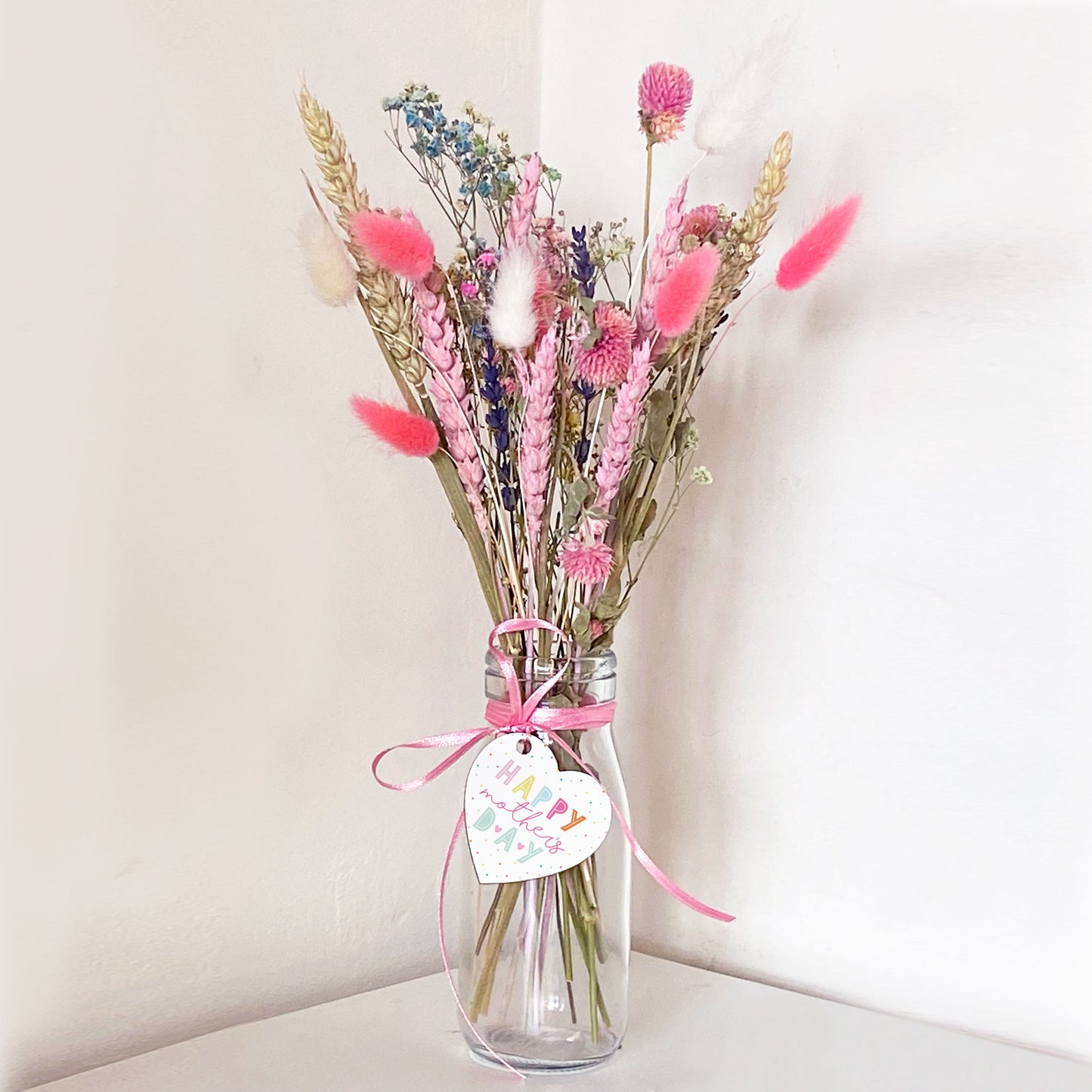 Personalised Mother’s Day Dried Flower Bouquet - Flowers by post.