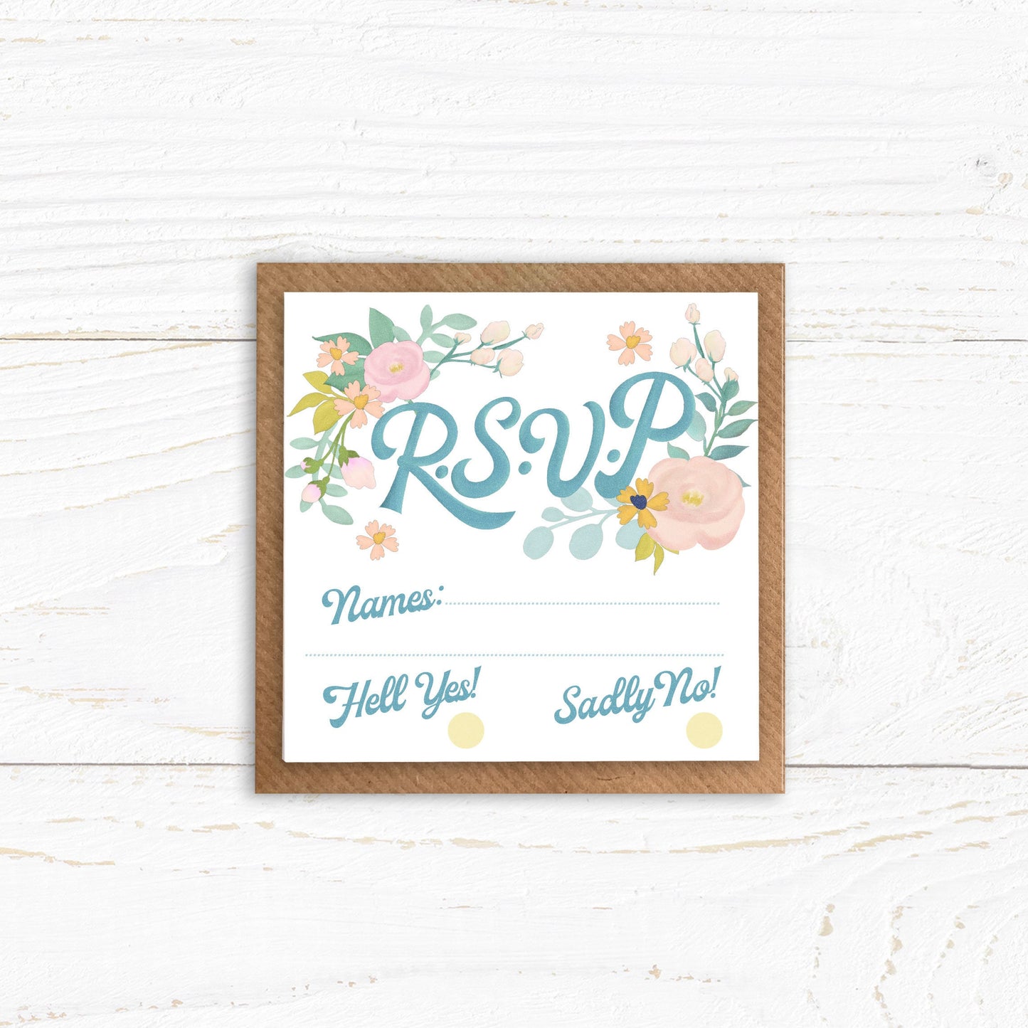 Floral Wedding Invite - Wedding Invite bundle. Pack of 10 Wedding Invite, RSVP, Save the Date and Belly Bands.