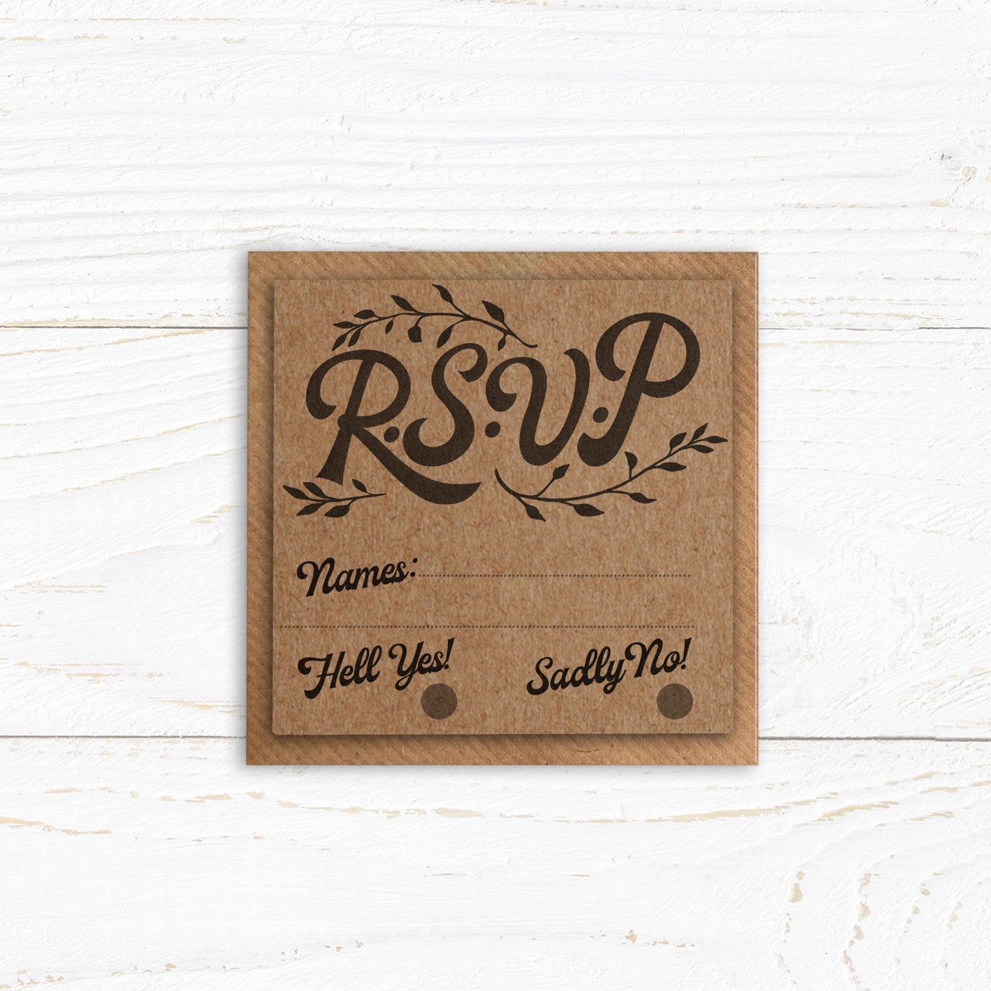 Kraft Wedding Invite - Wedding Invite bundle. Happily Ever After Design. Pack of 10 Wedding Invite, RSVP, Save the Date and Belly Bands.