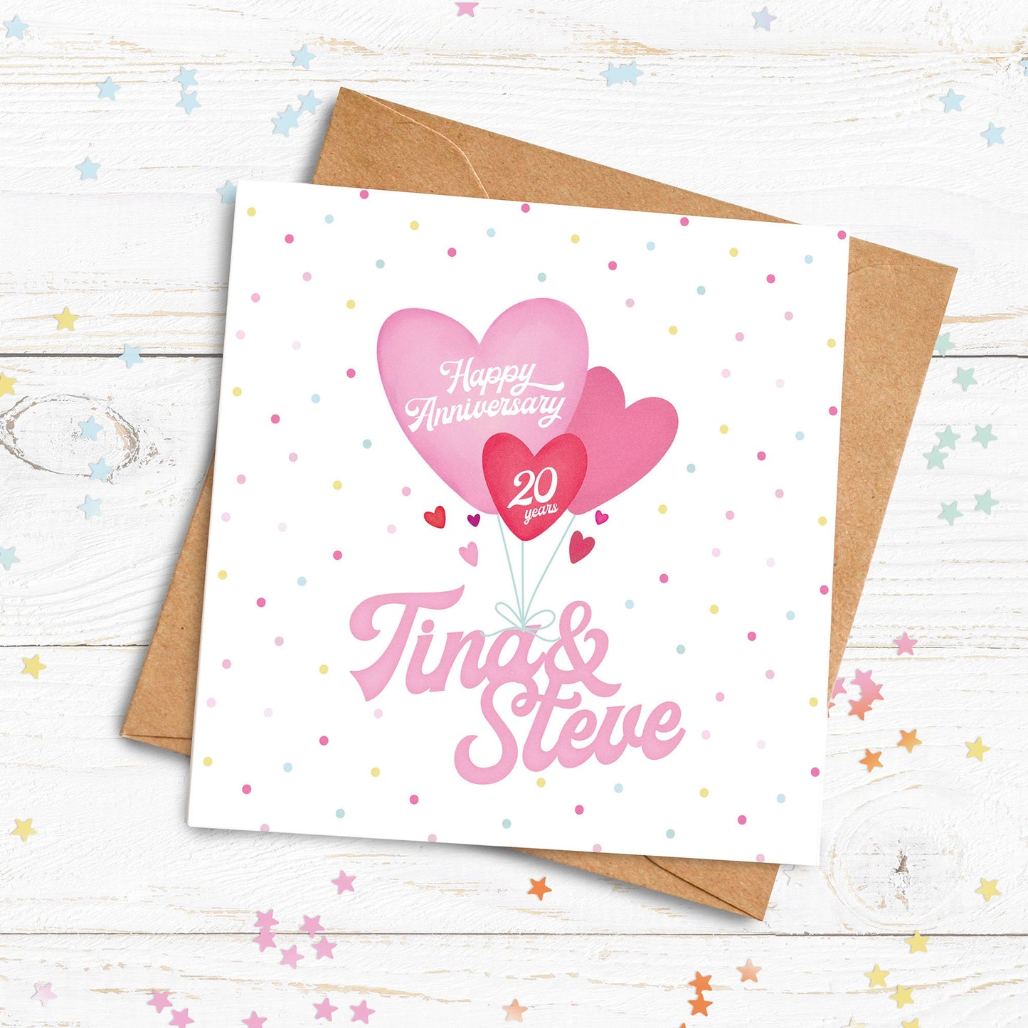 Personalised Couple Card. Personalised Anniversary Card. Wedding Card. Engagement Card. Cute Couple Card. Send Direct Option.