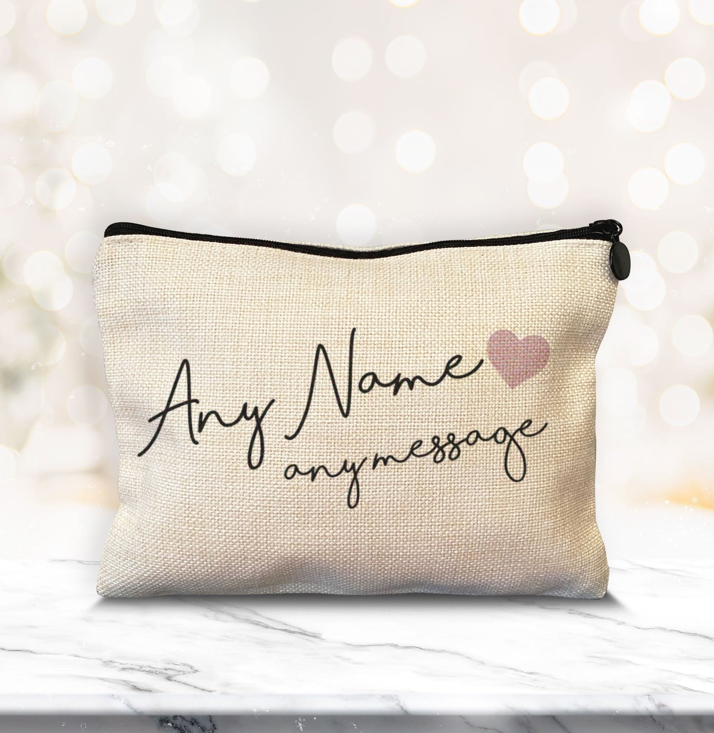 Personalised Make Up Bag. Personalised Beard Kit Bag. Bridesmaid Gift. Christmas Gift for girls. Personalised cosmetic bag. All Personalised