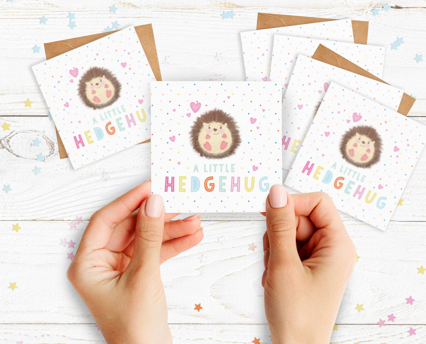 Mini Pack of Happiness - A Little Hedgehug Cards. Lockdown Cards. Pack of cards.
