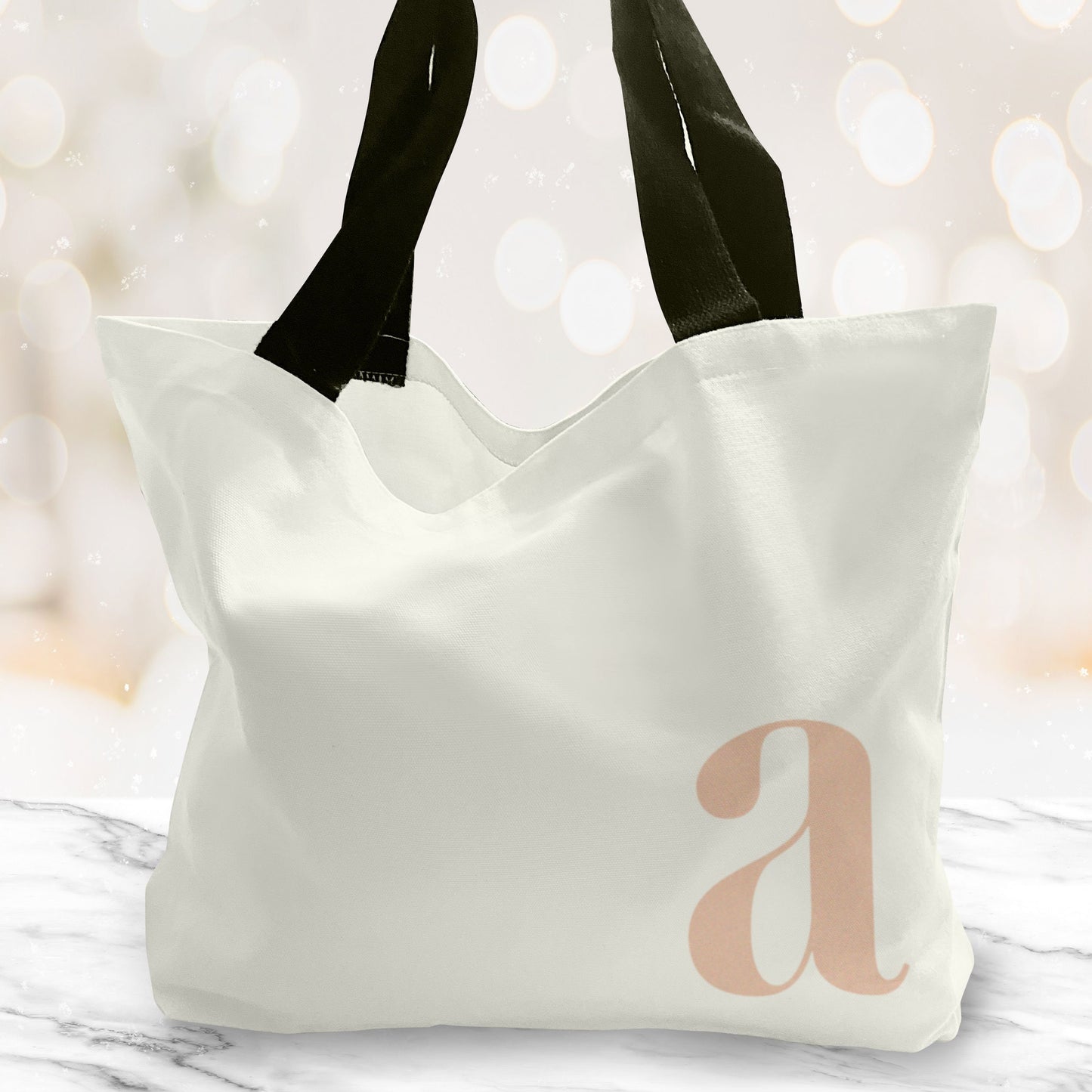 Personalised Initial Large Tote Bag. Large Shopping bag. Birthday Gift. Mother's Day Gift Unique Gift Idea. Cute Tote Bag. Gifts for her.