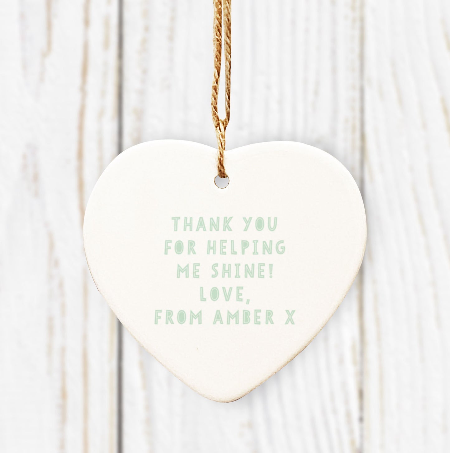 Fantastic Teacher Laptop Heart Ceramic Decoration. Personalised Teacher Gift. Thank you Teacher Gift. Lockdown Teacher Gift.