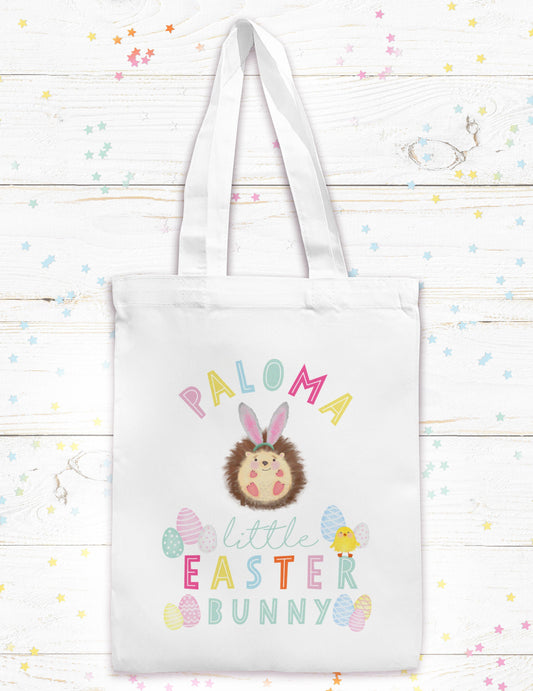 Little Bunny Easter Egg Hunt Personalised Bag. Cute Easter Gift. Easter Egg Hunt Bag. Personalised Easter Egg hunt Gift.