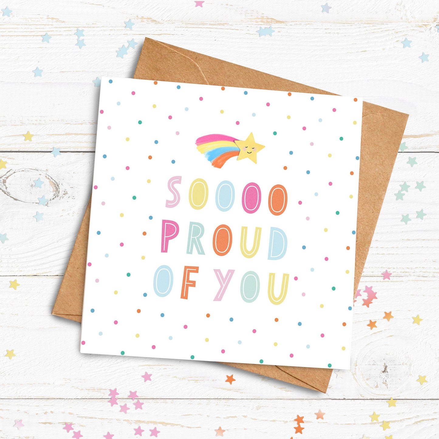 Soooo Proud Of You Personalised Card. Congratulations Card. Passing Exams Card. Well Done. Graduation card. New Job Card. Send Direct Option