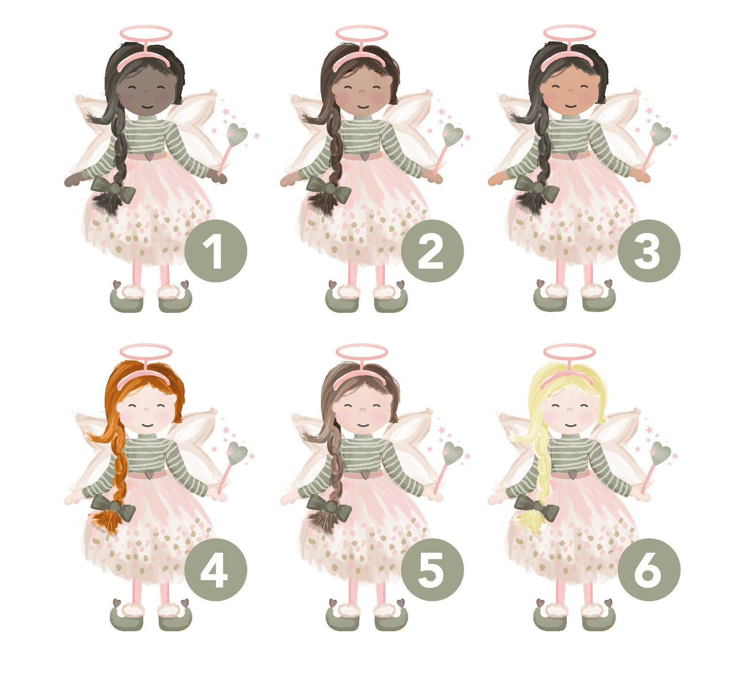 Personalised Woodland Christmas Fairy Banner. Any skin tone and hair colour Fairy. Personalised Christmas Banner.