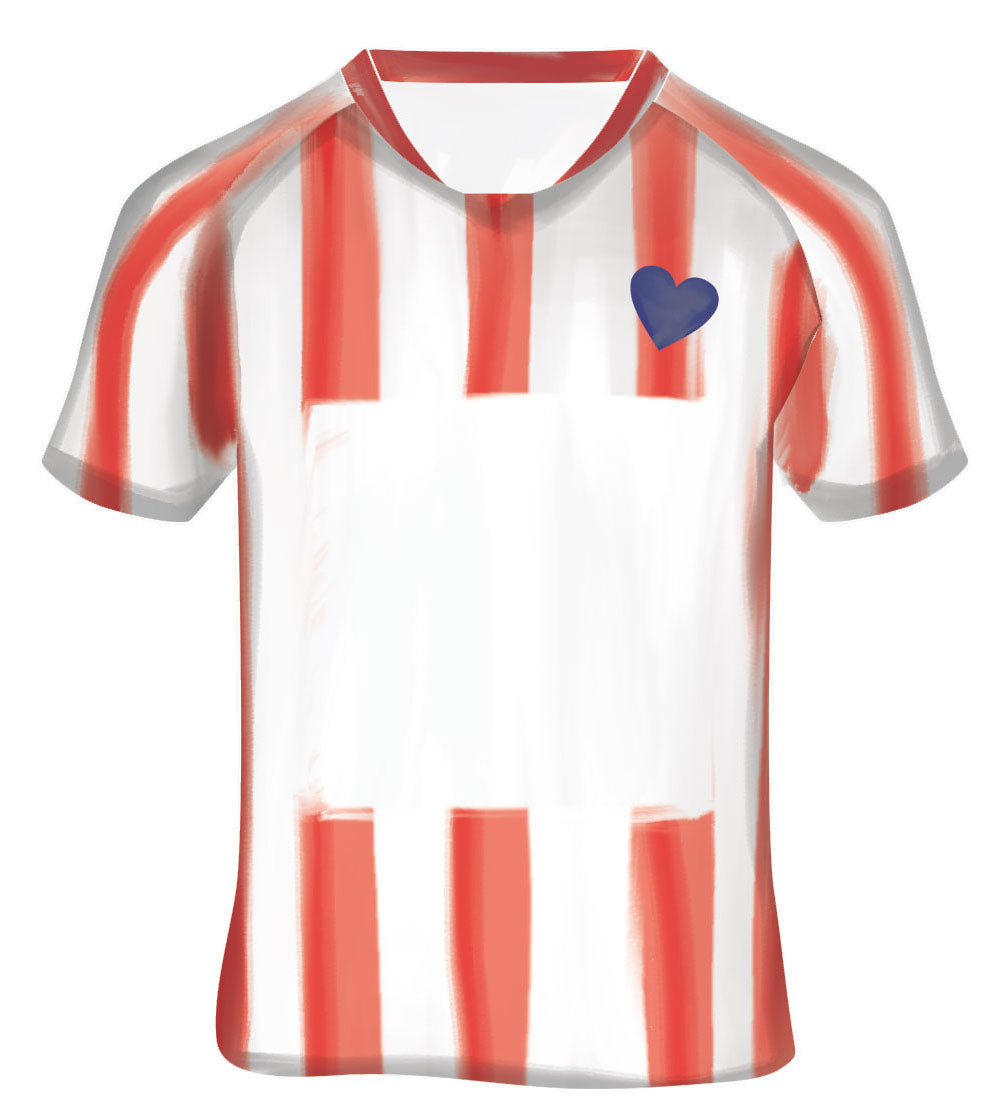 Football Shirt Age Card. Cute Football Card. Birthday Card For Him. Personalised Birthday Card. For Dad. Send Direct Option.