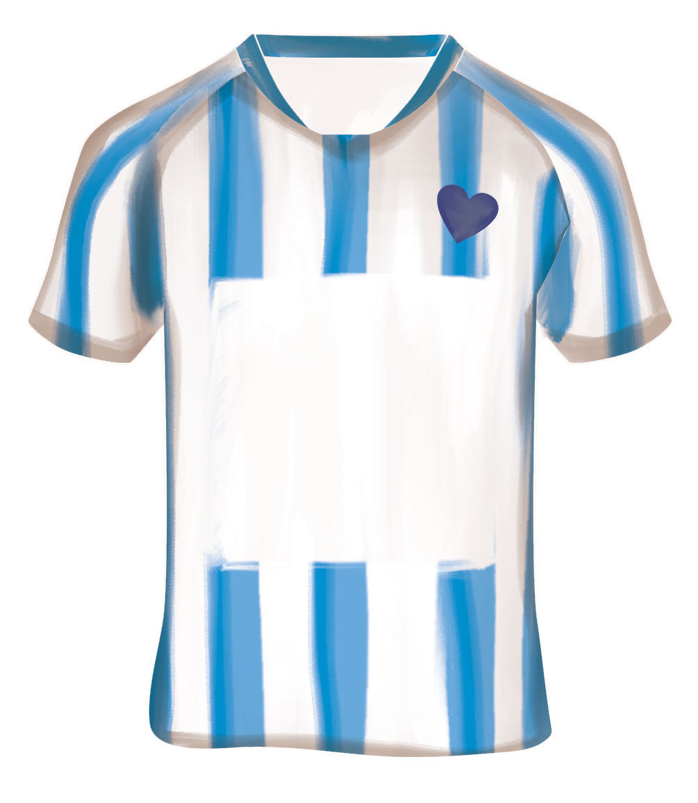 Football Shirt Age Card. Cute Football Card. Birthday Card For Him. Personalised Birthday Card. For Dad. Send Direct Option.
