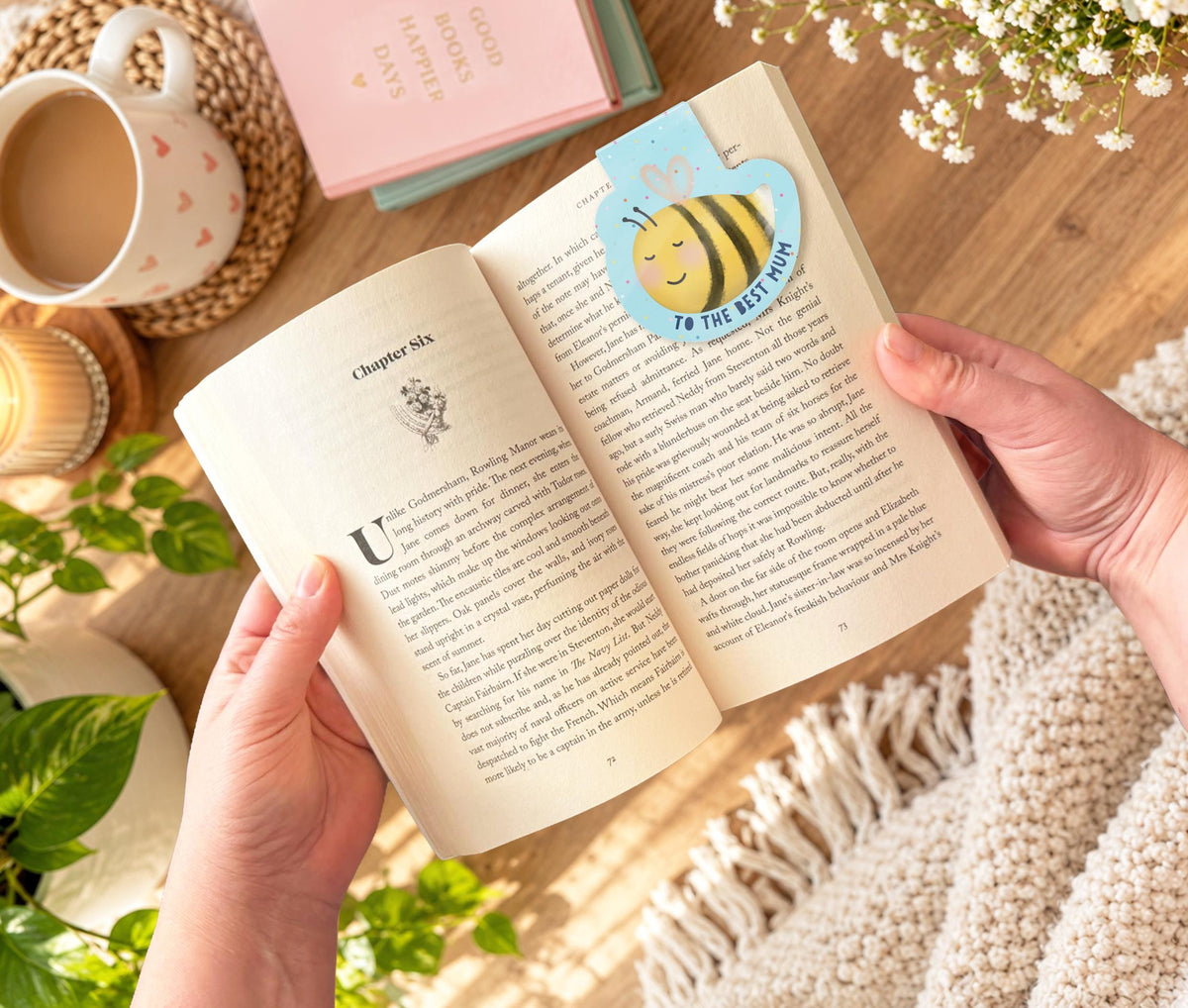 Personalised Bumblebee Magnetic Bookmark | Cute Bee Bookmark | Book Lover Gift | Personalised Reading Gift | Cute Bookmark