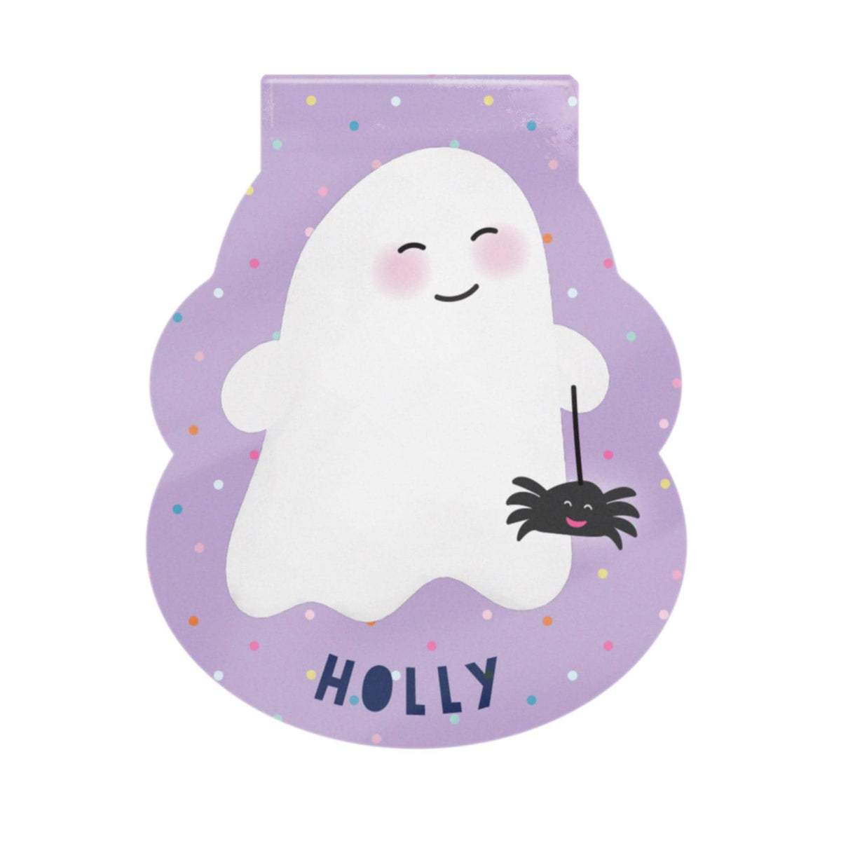 Personalised Cute Ghost Magnetic Bookmark | Cute Ghost Bookmark | Book Lover Gift | Personalised Reading Gift | Cute Bookmark