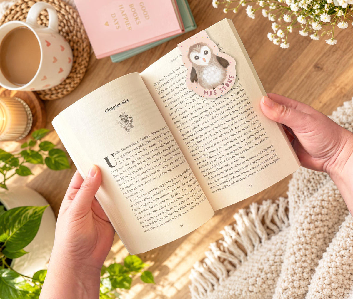 Personalised Owl Magnetic Bookmark | Cute Owl Bookmark | Book Lover Gift | Personalised Reading Gift | Cute Bookmark