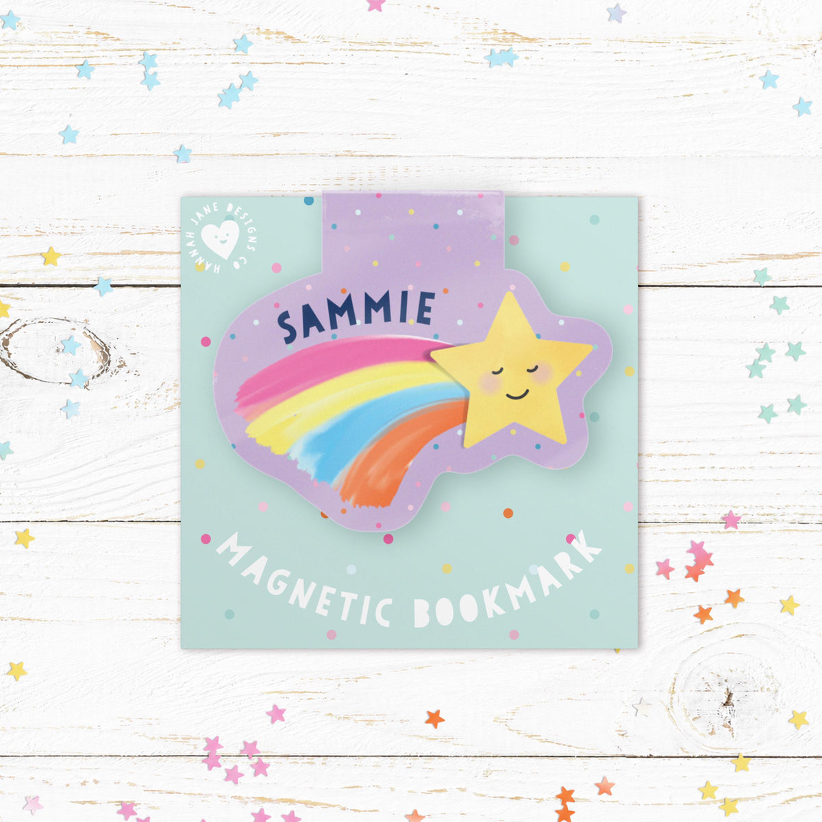 Personalised Shooting Star Magnetic Bookmark | Cute Star Bookmark | Book Lover Gift | Personalised Reading Gift | Cute Bookmark
