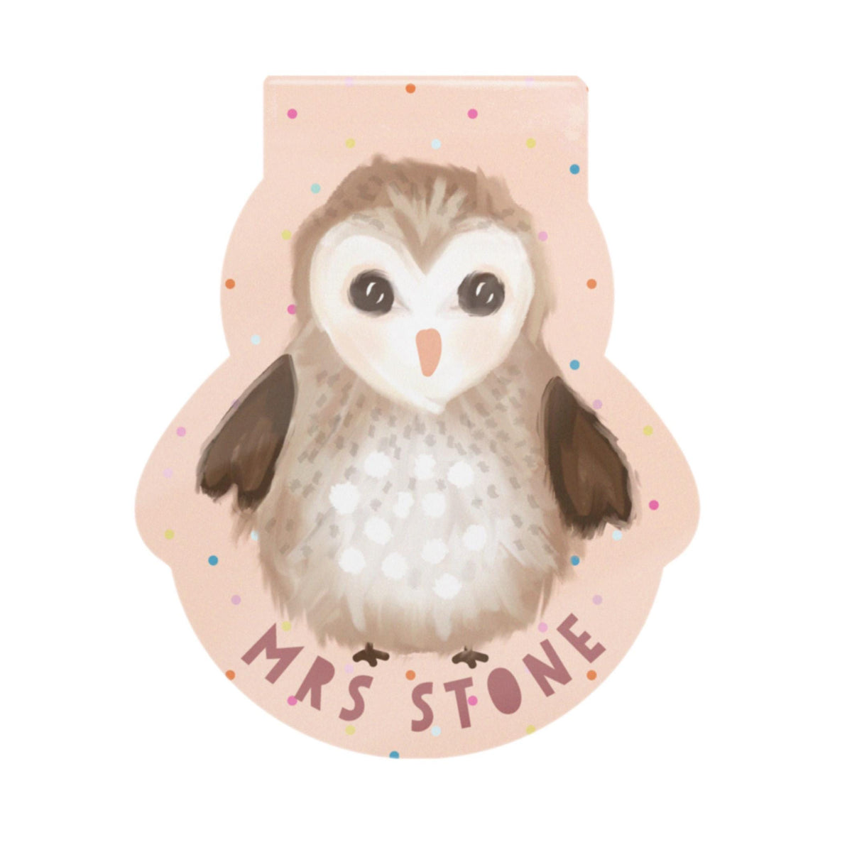 Personalised Owl Magnetic Bookmark | Cute Owl Bookmark | Book Lover Gift | Personalised Reading Gift | Cute Bookmark