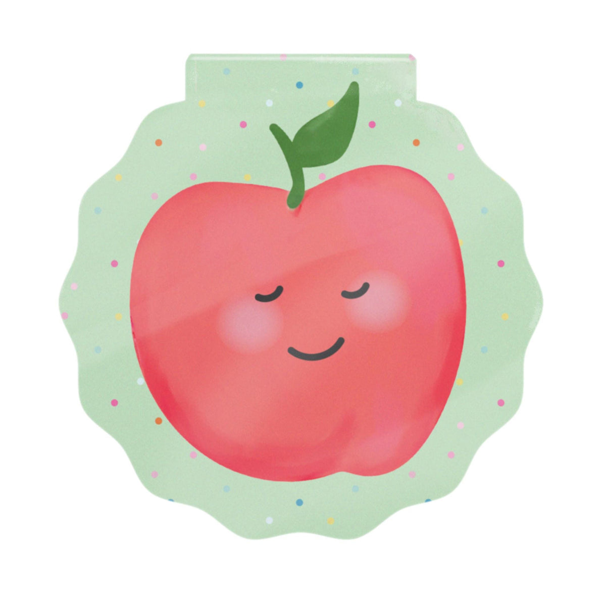 Personalised Happy Apple  Book Club Magnetic Bookmark | Cute Apple Bookmark | Book Lover Gift | Personalised Reading Gift | Cute Bookmark
