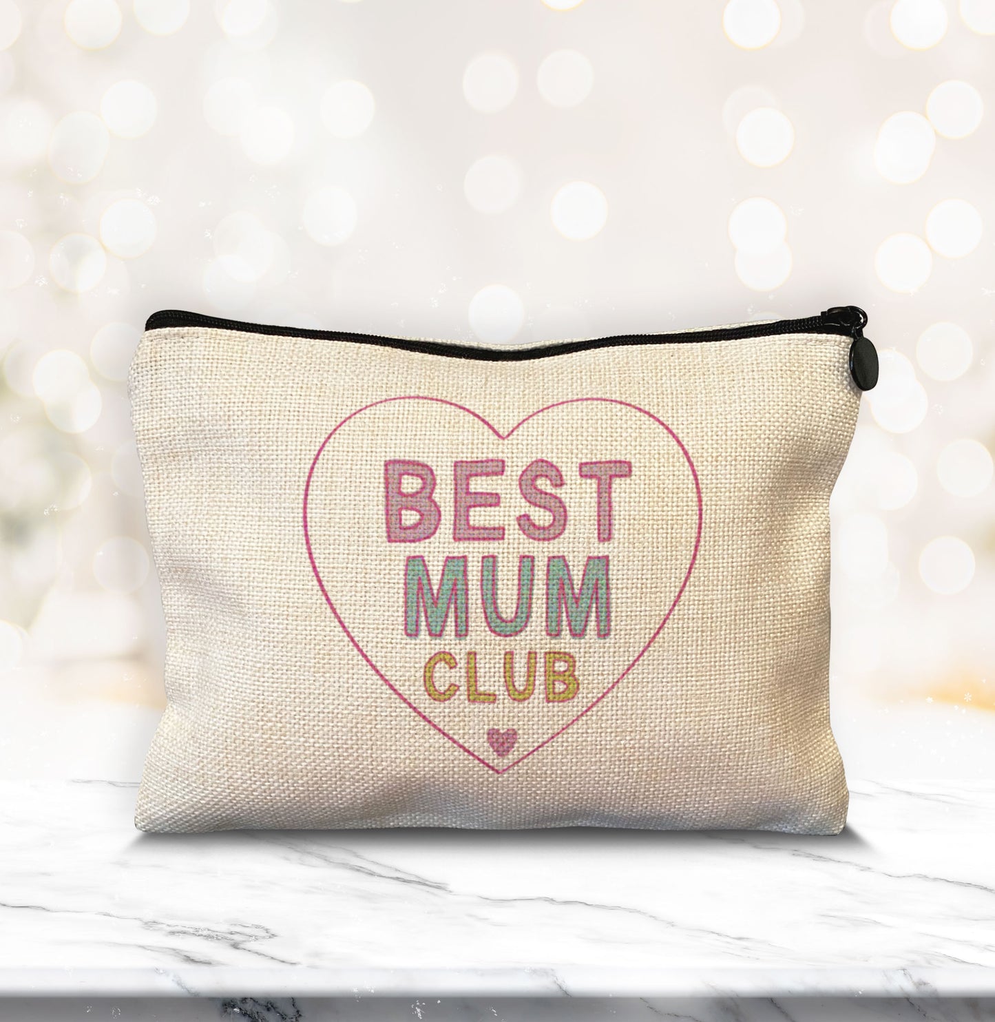 Best Mum club Make Up Bag. Cute Make Up Bag. Mother's Day Gift. New Mummy Gift.