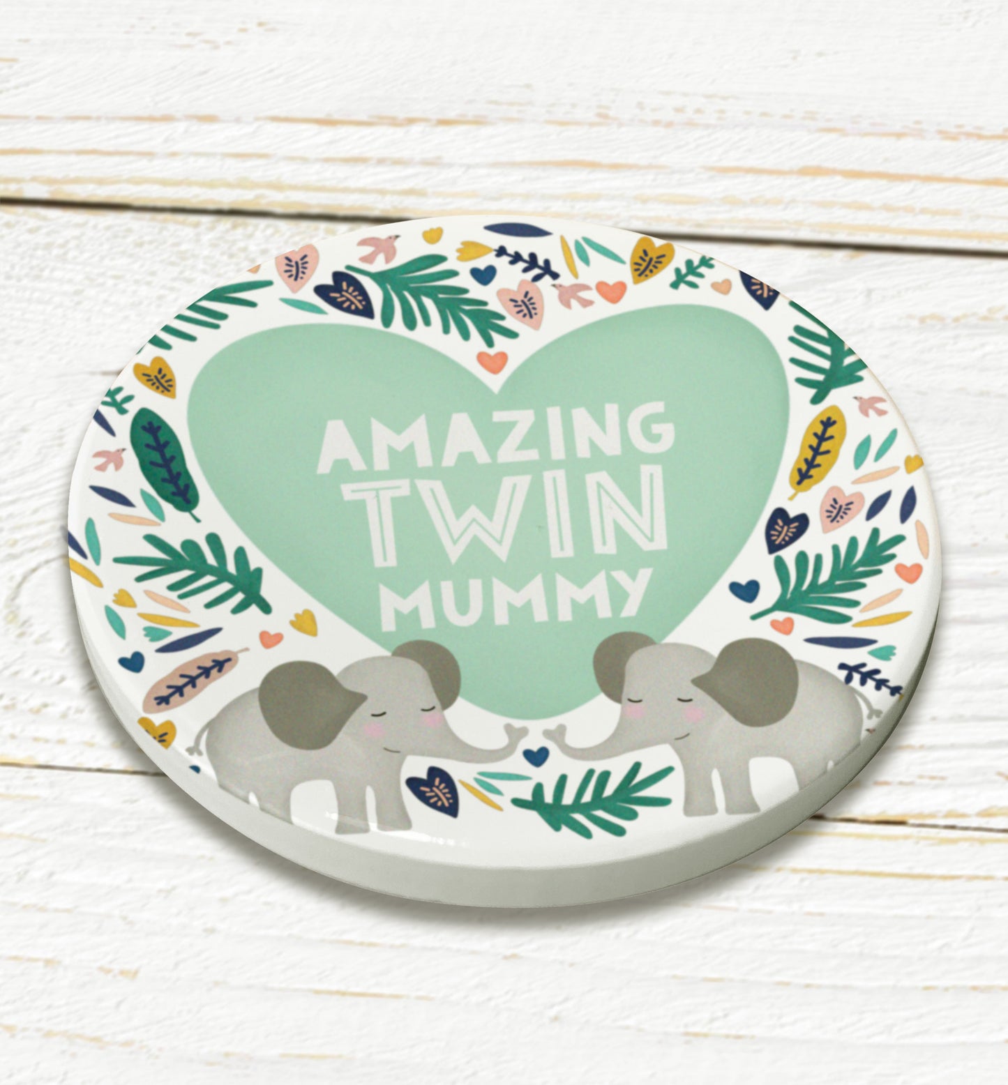 Amazing Twin Mummy coaster. Twin Mum. Mother’s Day gift. Cute gift for mum.