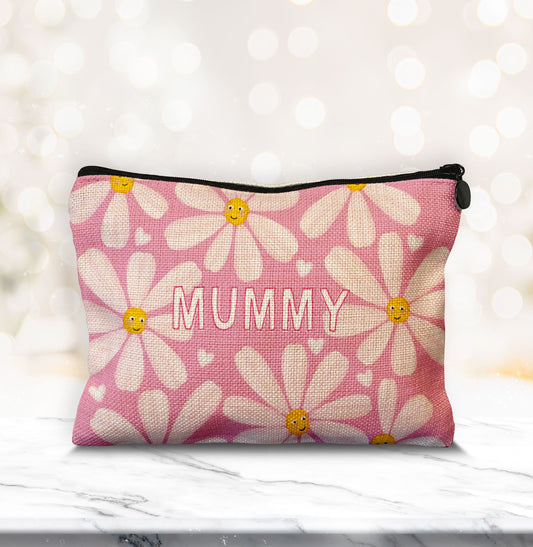 Cute Daisy Make Up Bag. Personalised Gift for her. Cute Make Up Bag. Mother's Day Gift. New Mummy Gift.