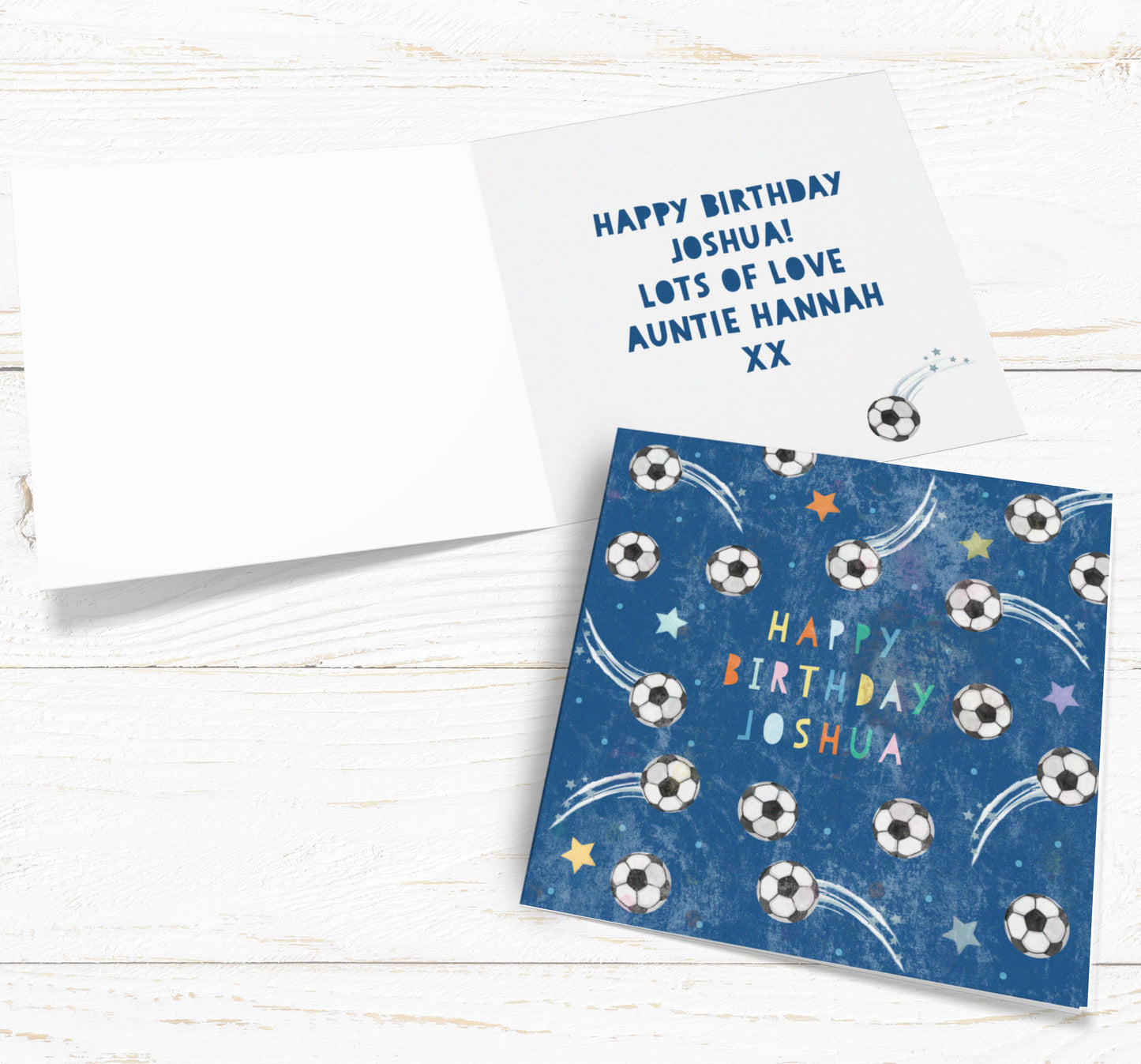 Football Birthday Card. Cute Football Card. Birthday Card For Him. Personalised Birthday Card. For Dad. Send Direct Option.