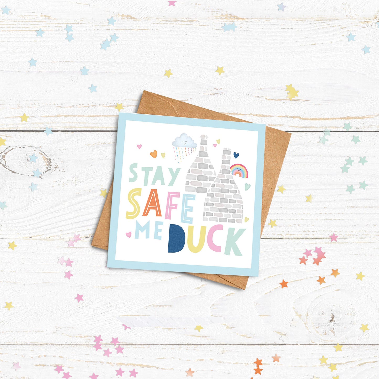 Mini Pack of Happiness - Stay Safe Me Duck Cards. Lockdown Cards.