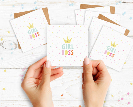 Mini Pack of Happiness - Girl Boss Cards. Well Done. Congratulations. You Passed. Pack of Cards.