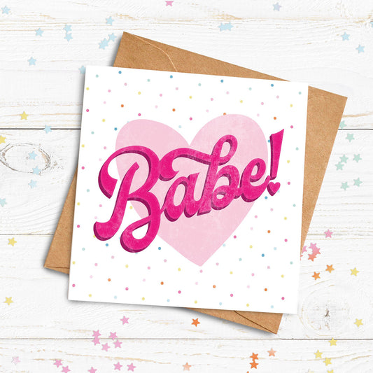 Babe Personalised Card. Personalised Galentine's Card. Cute Babe Card. Cute Lockdown Card. Personalised Valentine.Send Direct Option.