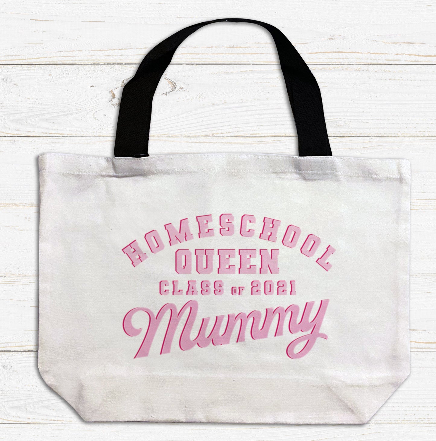 Homeschool Queen Large Tote Bag. Large Shopping bag. Birthday Gift. Mother's Day Gift Unique Gift Idea. Cute Tote Bag. Gifts for her.