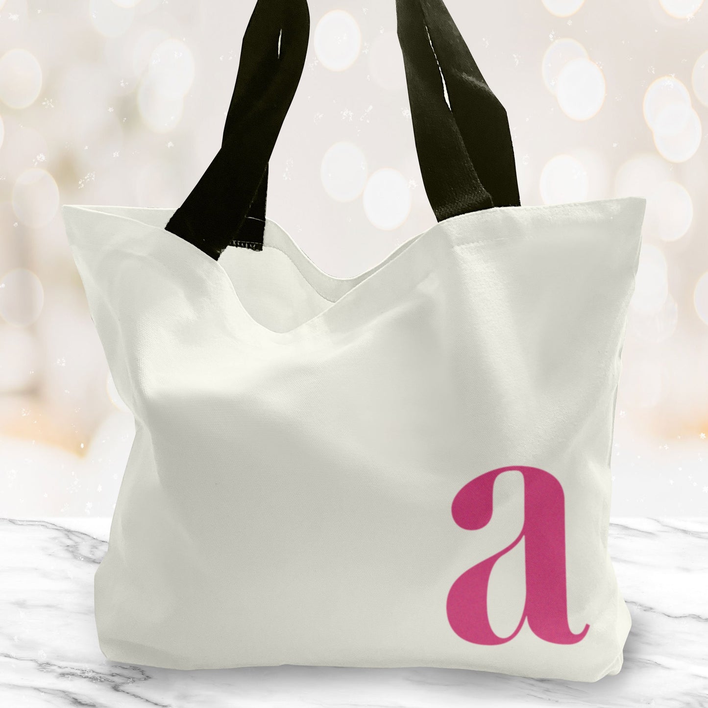 Personalised Initial Large Tote Bag. Large Shopping bag. Birthday Gift. Mother's Day Gift Unique Gift Idea. Cute Tote Bag. Gifts for her.