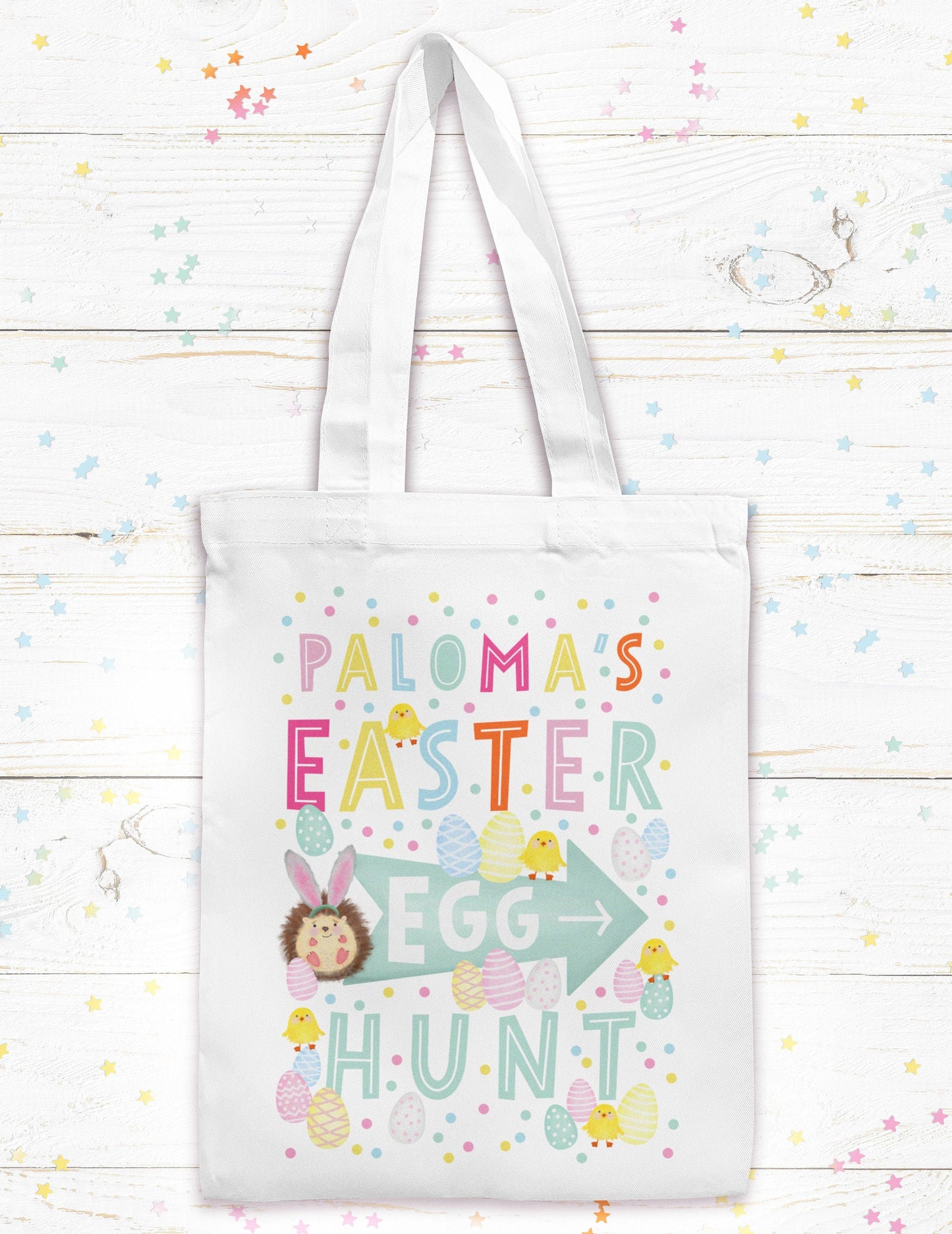 Easter Egg Hunt Personalised Bag. Cute Easter Gift. Easter Egg Hunt Bag. Personalised Easter Egg hunt Gift.