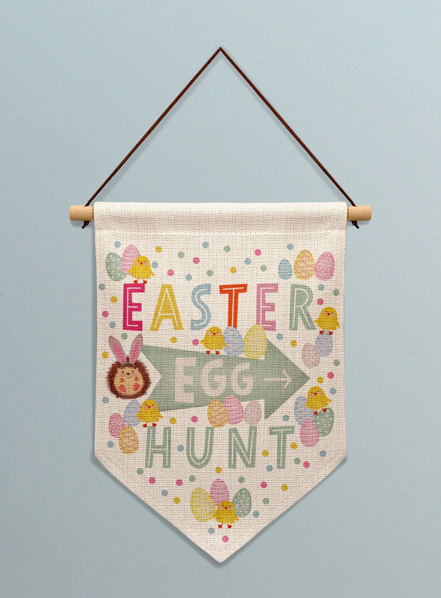 Easter Egg Hunt Personalised Linen Banner. Personalised Easter Sign. Personalised Easter Egg Hunt. Easter Banner. Personalised gift.