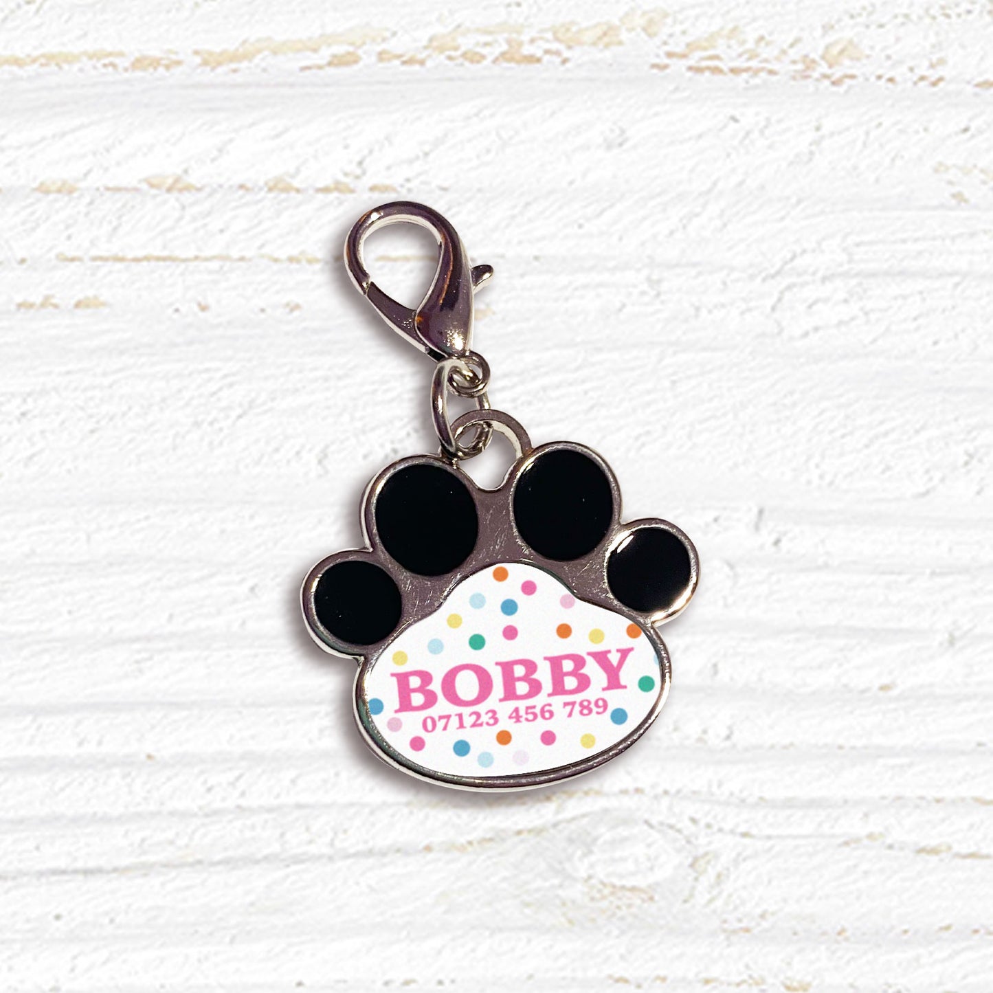 2pcs Glitter Dog Paw Dog Tag Keychain Cute Metal Key Chain Ring Dog ID Tags Puppy Name Tag Pet Pendent Accessory Gift for Dog Mom Dad,Temu