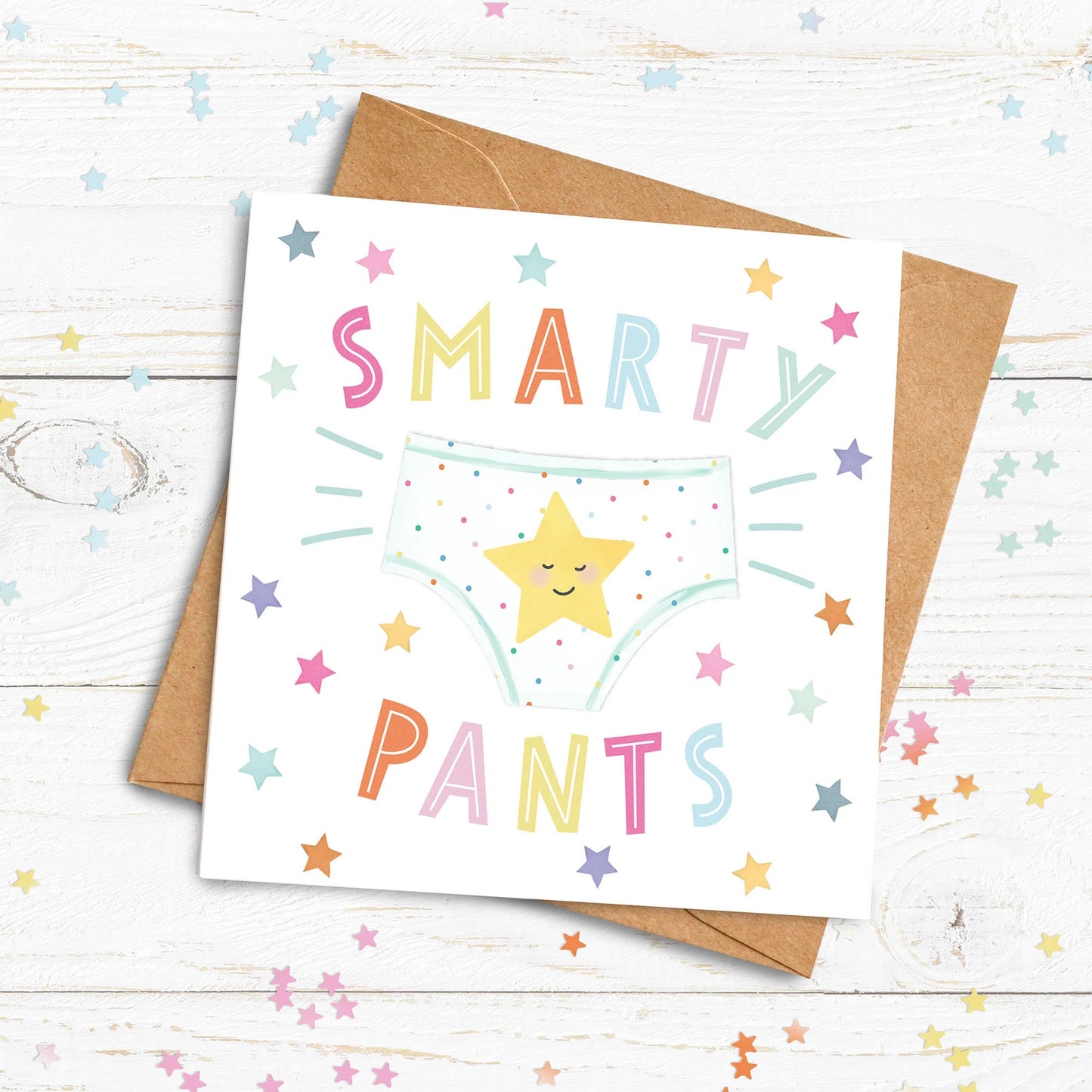 Smarty Pants Personalised Card . Congratulations Card. Passing Exams Card. Well Done. Graduation card. Send Direct Option