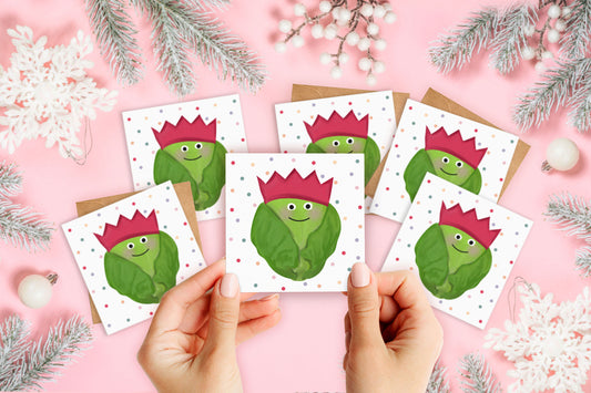 Cute Sprout Mini Christmas Card Pack. Pack of Christmas Cards. Cute Christmas. Cute Sprout Design. Pack of Cards and Envelopes.
